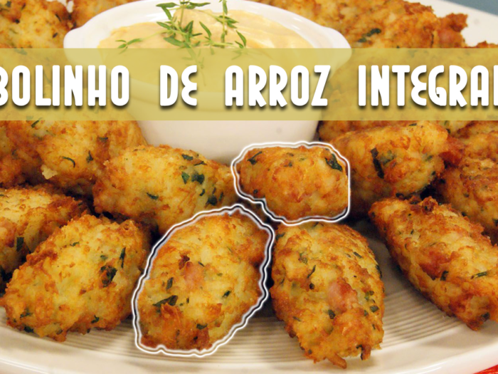BOLINHO DE ARROZ INTEGRAL
